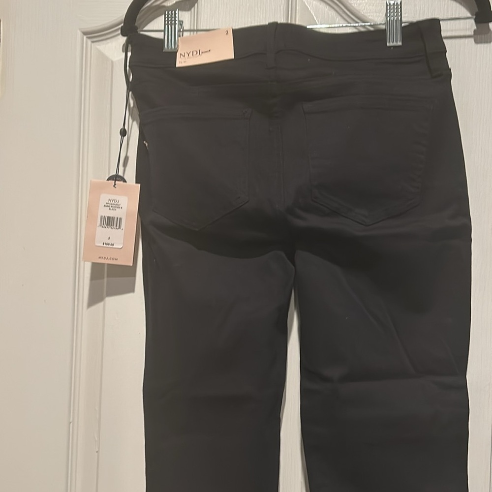 NYDJ Sheri Riveted Black Jeans Size 2 NWT - Picture 2 of 6
